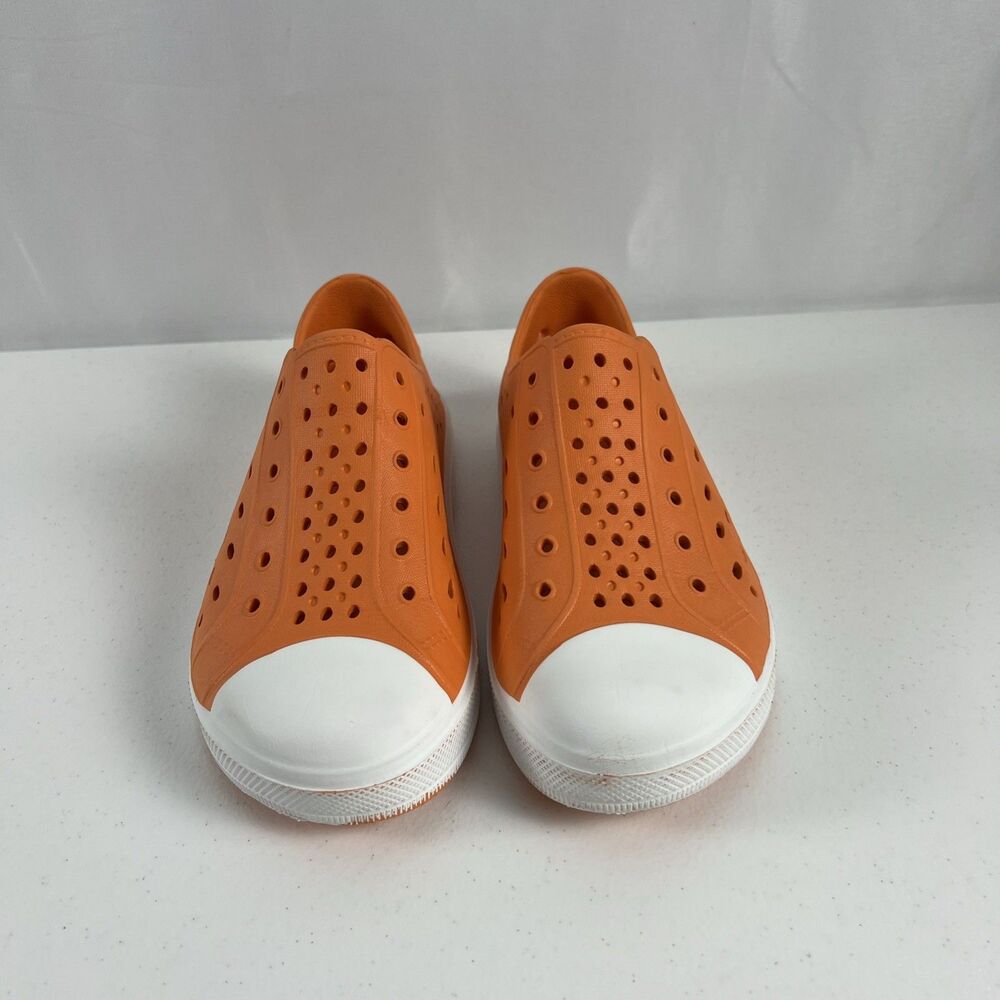 Unisex Kids Lily & Dan Slip On Shoes Size 13/1 Orange Water Beach Vacation